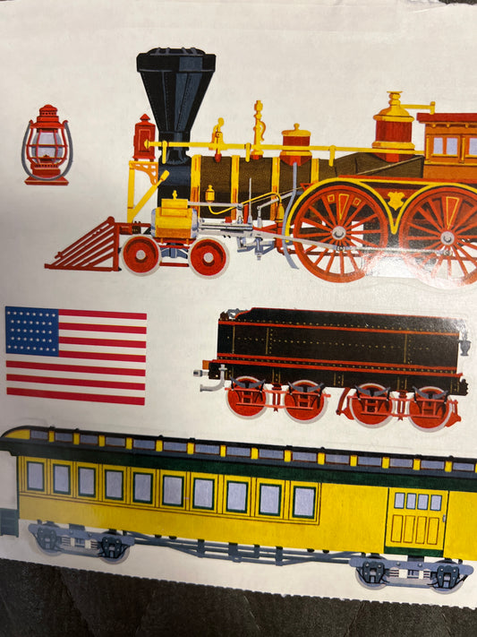 Mrs. Grossman’s Extravagant Stickers 1800s Train New