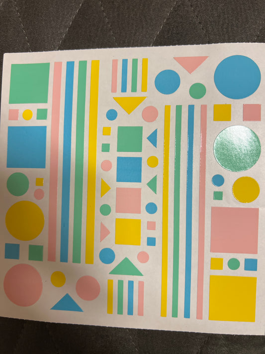 Mrs. Grossman’s Extravagant Stickers Pastel Geometrics New
