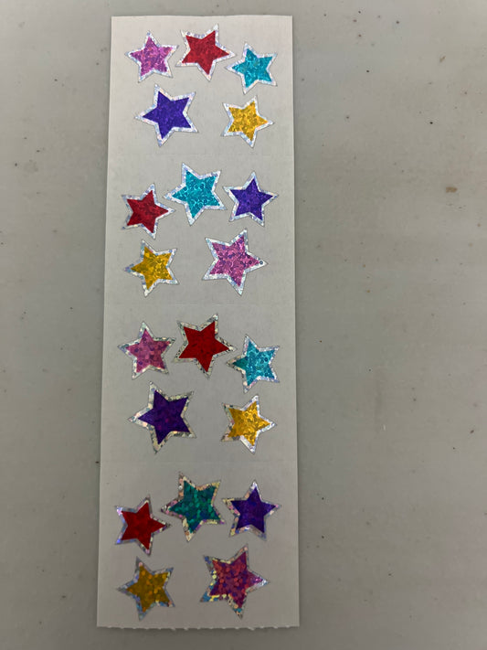 Mrs. Grossman’s Stickers Stars Silver Framed New