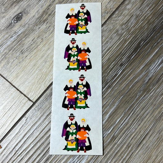 Mrs. Grossman’s Stickers Pilgrims Thanksgiving Fall