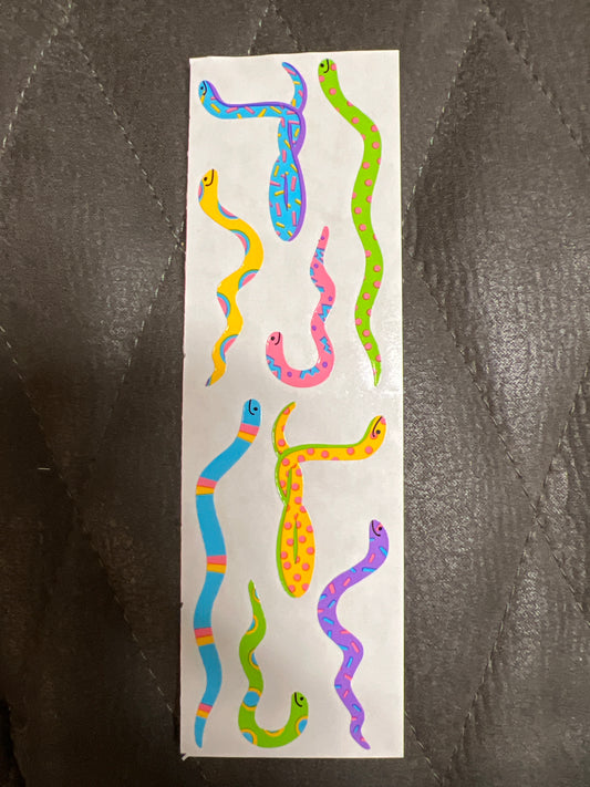 Mrs. Grossman’s Stickers Reptiles Snakes new