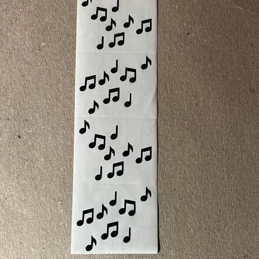 Mrs. Grossman’s Stickers Black Small Music Notes