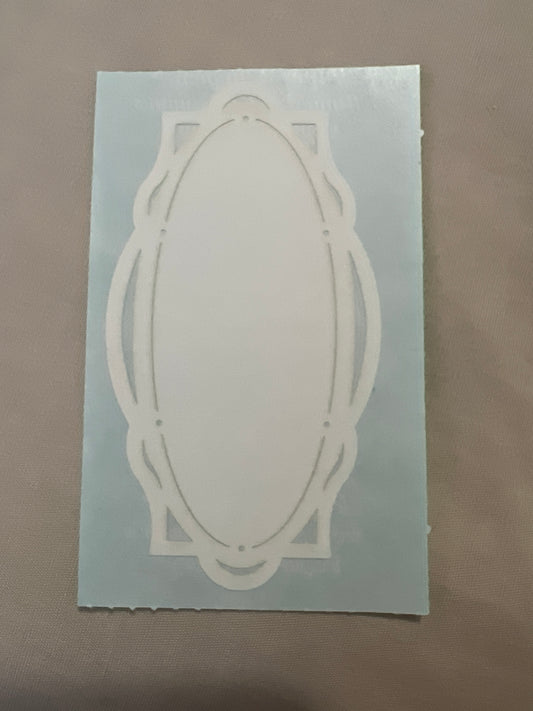 Mrs. Grossman’s Stickers Deco Oval Label 1/2 Sheet New