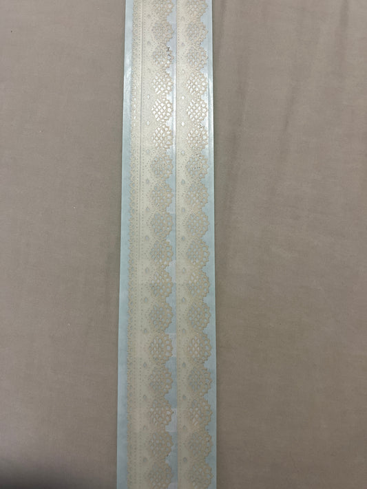 Mrs. Grossman’s Design Line Stickers scalloped lace border new