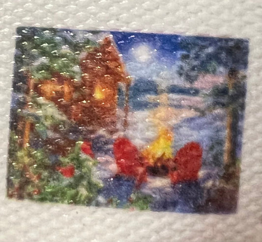 B7533 Diamond Painting Kits Winter Cabin