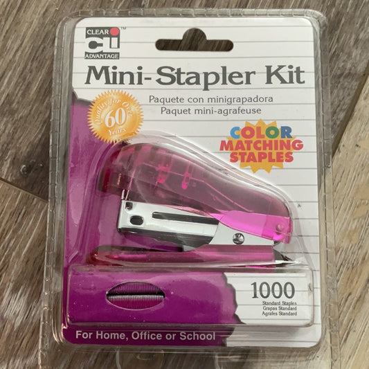 Mini Stapler Pink Tools