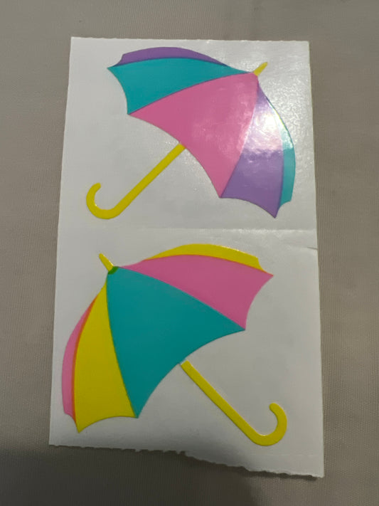 Mrs. Grossman’s Stickers Umbrella 1/2 sheet new