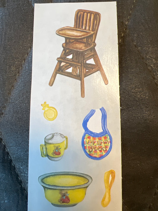 Creative Memories Stickers Boys First Years Highchair new