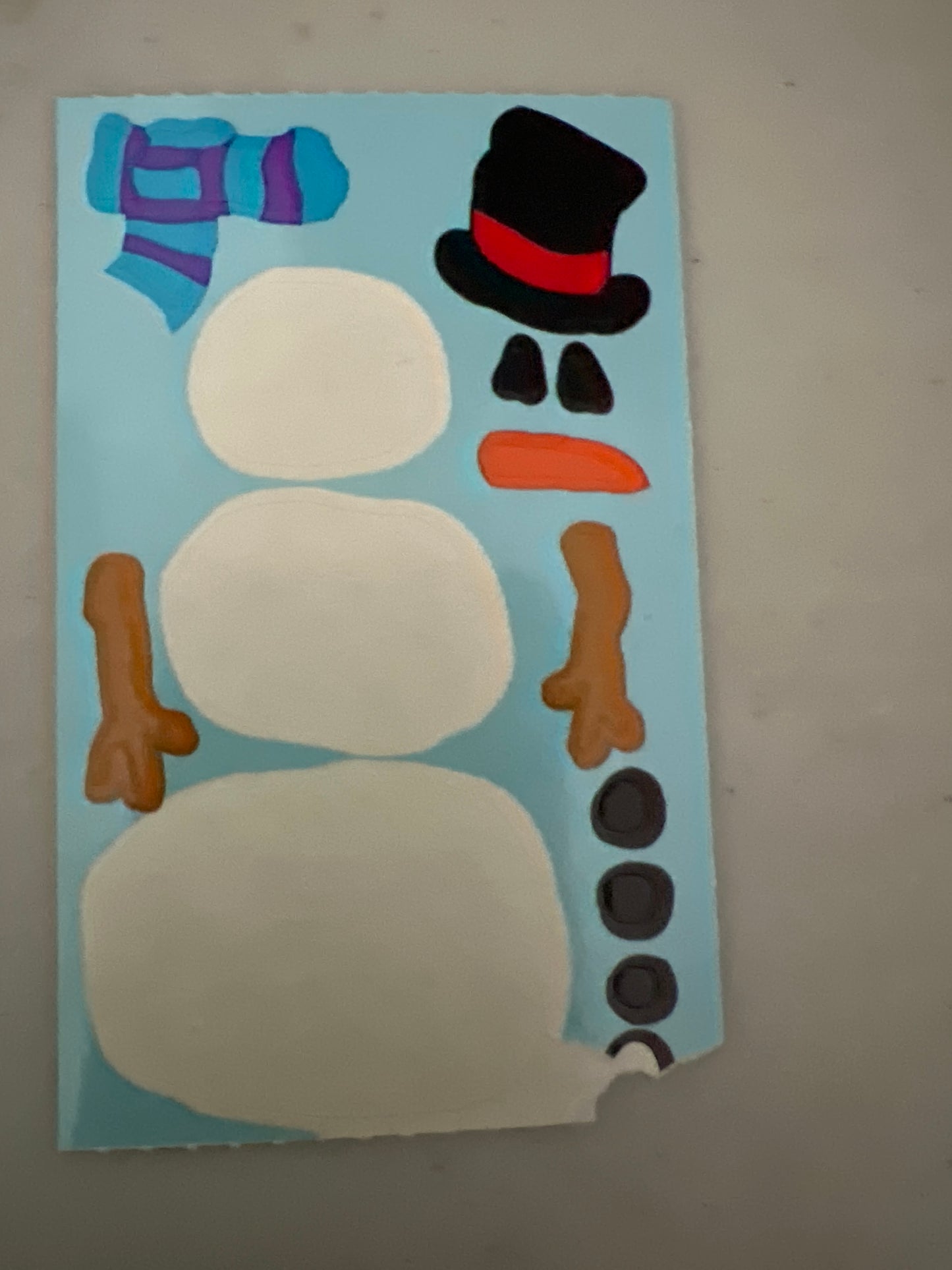 Mrs. Grossman’s Stickers Winter Build a Snowmen 1/2 Sheet New