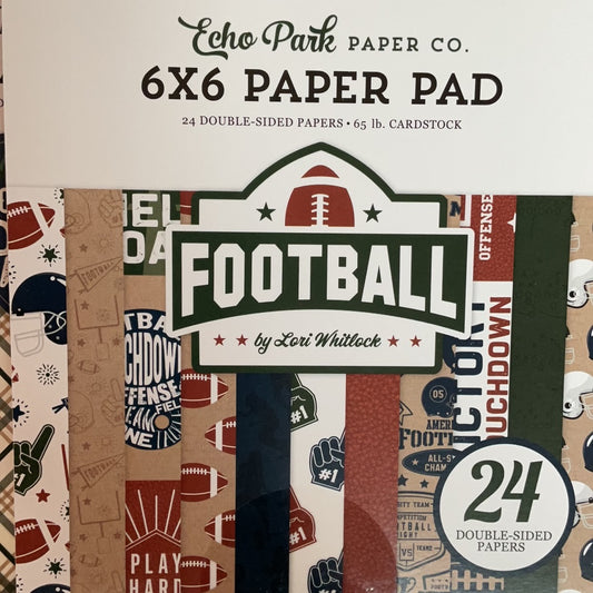 Echo Park Football 6x6 paper pad FO228023