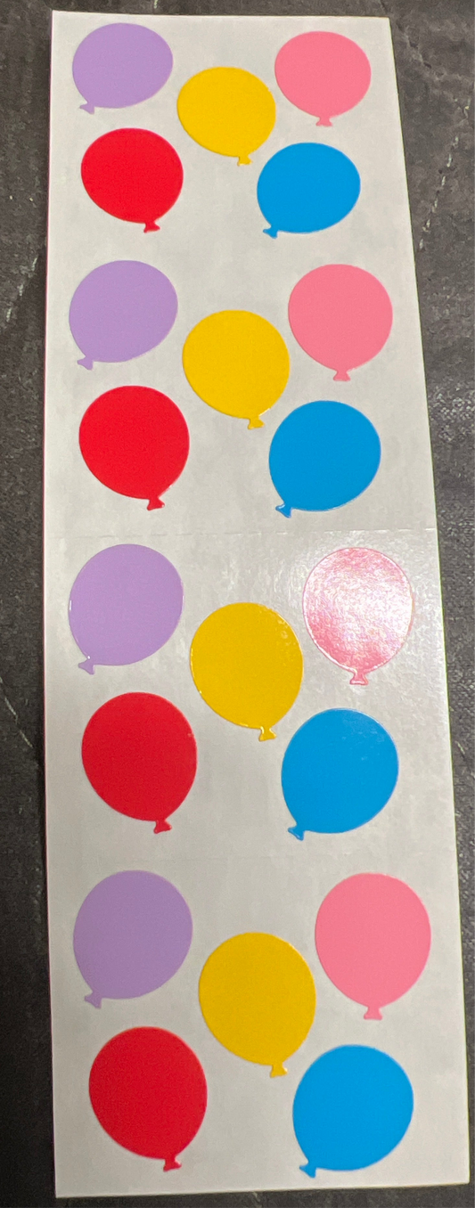 Mrs. Grossman’s Stickers Birthday Balloons New