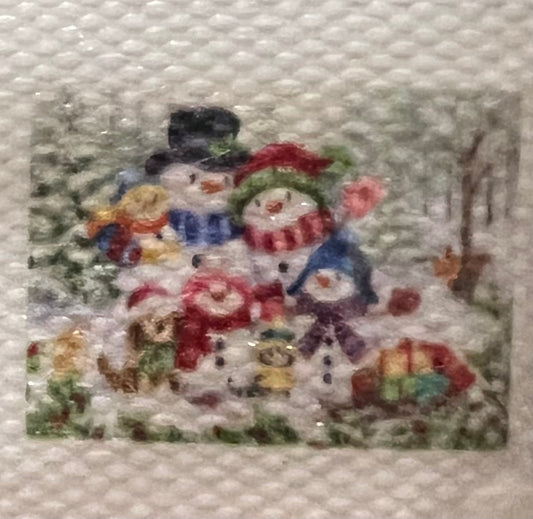 B9695 Diamond Painting Kits Winter Snowman Family