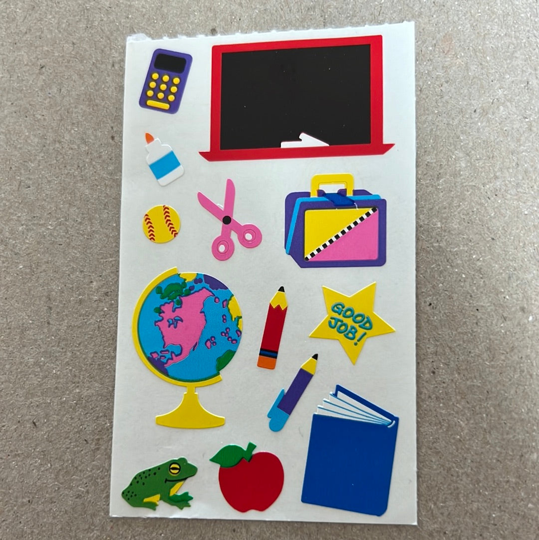 Mrs. Grossman’s Stickers School Supplies 1/2 Sheet