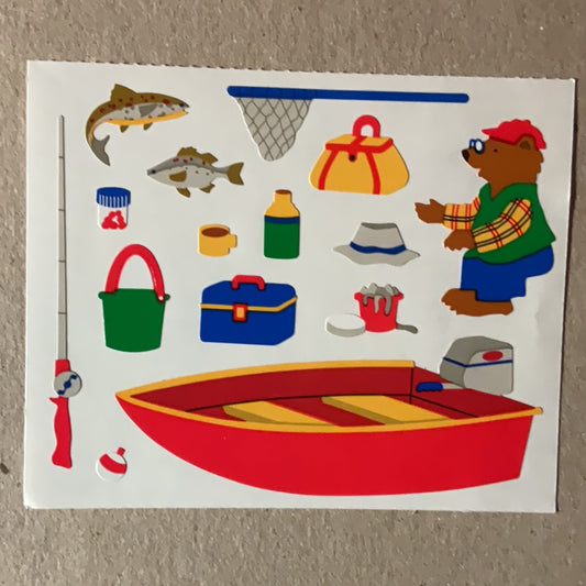 Mrs. Grossman’s Large Stickers Fishing 1/2 Sheet