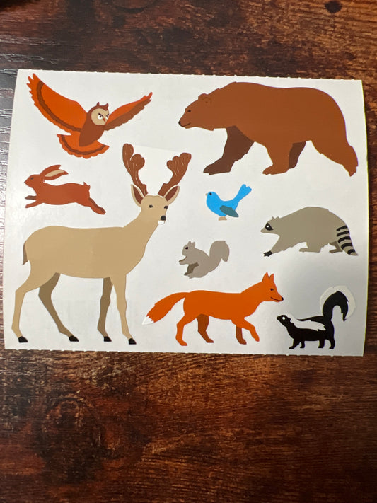 Mrs. Grossman’s Large Stickers Forest Animals New 1/2 sheet
