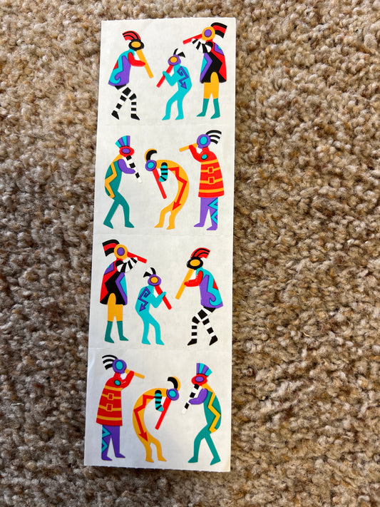 X Mrs. Grossman’s Stickers Native American Kokopelli New