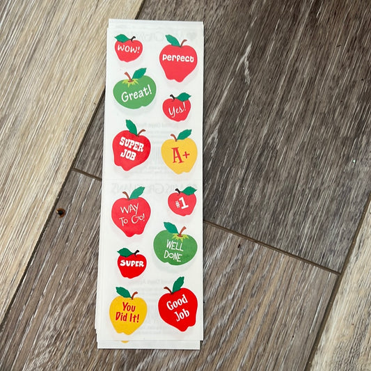 Mrs. Grossman’s Stickers School Days Apples