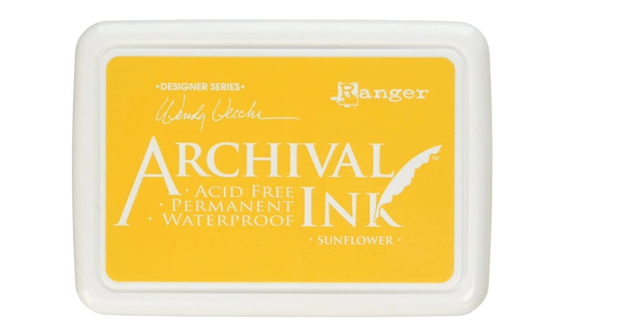 Archival Ink Pads Sunflower cardmaking