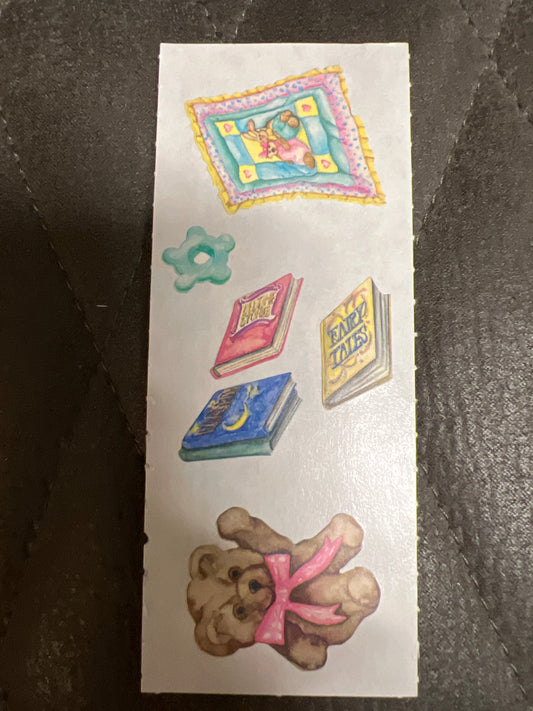 Creative Memories Stickers Girls First Years Bear, Blanket, Book new