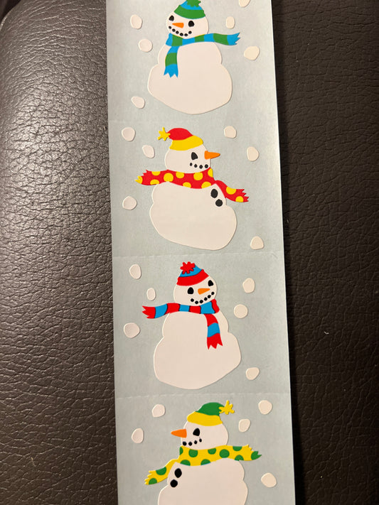 Mrs. Grossman’s Stickers Snowmen Winter New