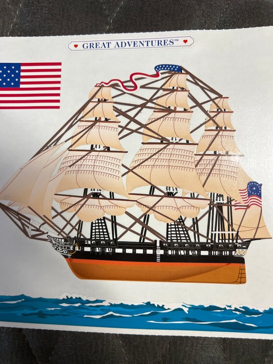 Mrs. Grossman’s Extravagant Stickers USS Constitution New