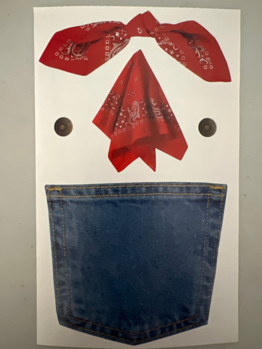 Mrs. Grossman’s Large Stickers Jean Pocket New
