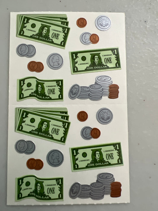 Mrs. Grossman’s Stickers Money 1/2 Sheet