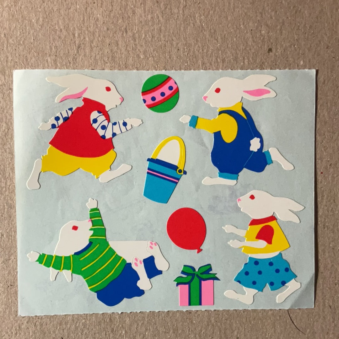 Mrs. Grossman’s Large Stickers Easter Bunnies 1/2 Sheet