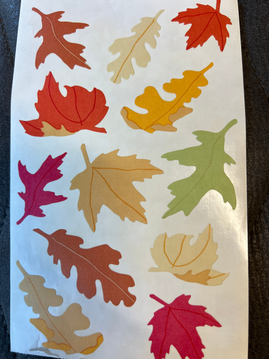 Mrs. Grossman’s Large Stickers Vellum Fall Leaves New