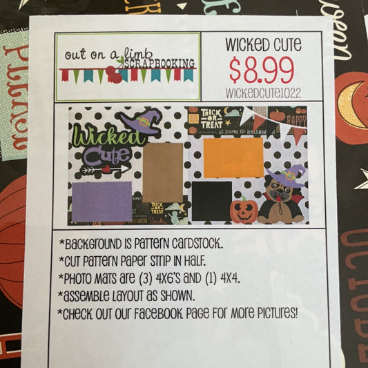 Out on a Limb Scrapbook Kit Wicked Cute Halloween