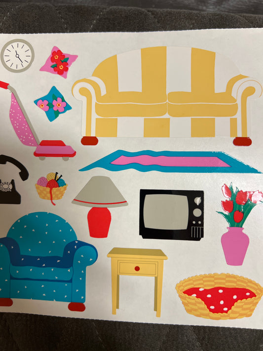 Mrs. Grossman’s Extravagant Stickers Living Room New